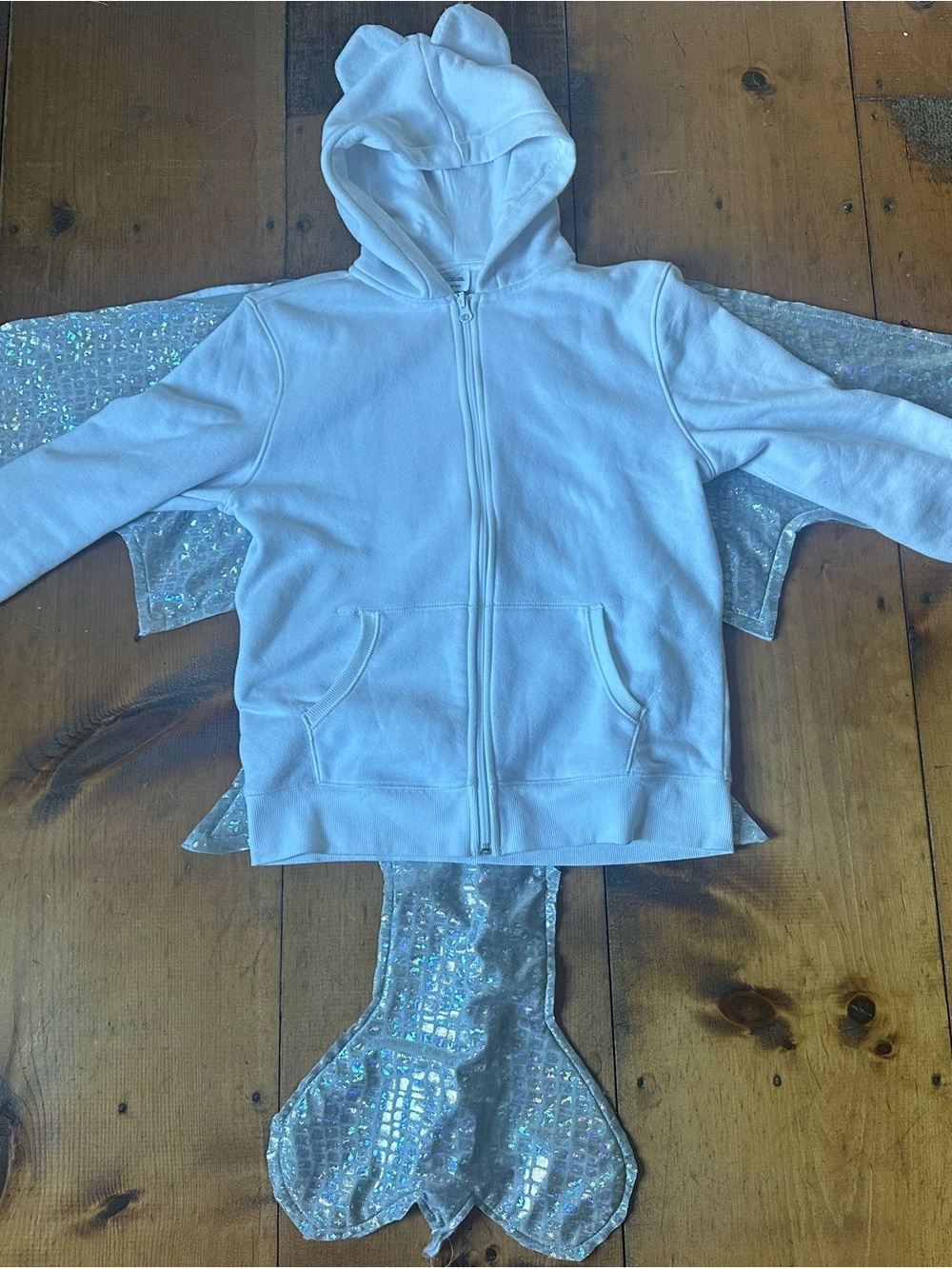 Handmade LIGHT FURY How to train your Dragon Costume age 10-12 - Picture 5 of 12